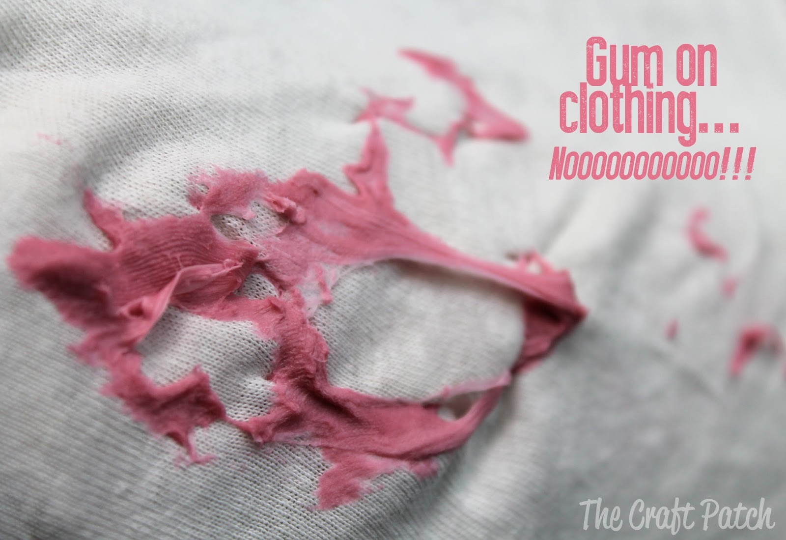 How do you remove chewing gum from jeans?